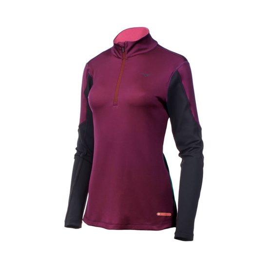 Base Layer Mizuno Breath Thermo Half Zip Damske Nachový / Čierne | 6581920-TJ