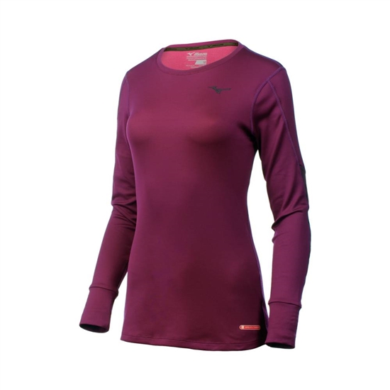 Base Layer Mizuno Breath Thermo Long Sleeve Damske Nachový | 6824713-IZ