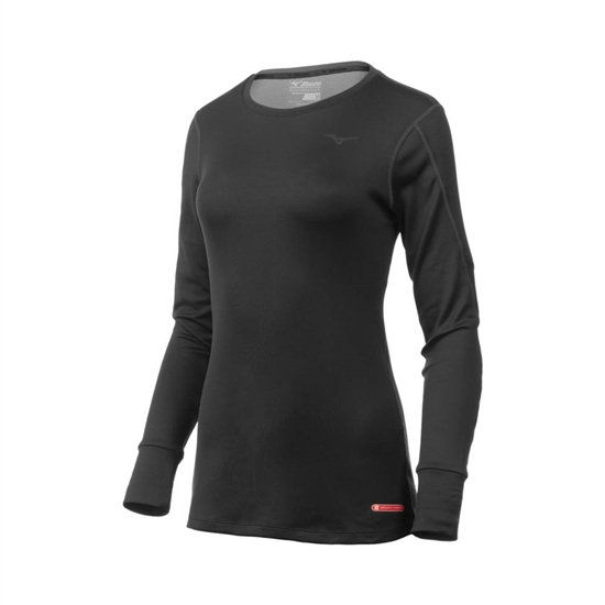 Base Layer Mizuno Breath Thermo Long Sleeve Damske Čierne | 9820346-AV