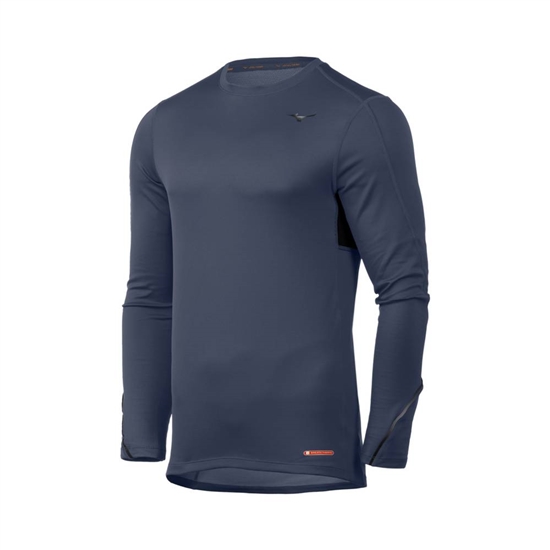 Base Layer Mizuno Breath Thermo Panske Indigo / Čierne | 2543067-EK