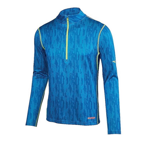 Base Layer Mizuno Breath Thermo Panske Modre / Žlté | 1406938-VE