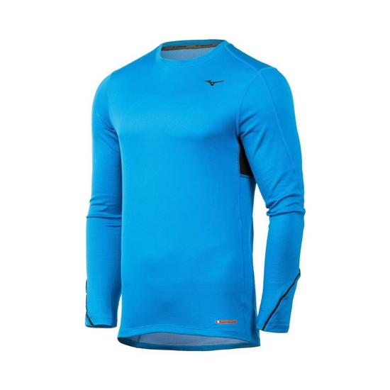 Base Layer Mizuno Breath Thermo Panske Modre | 2107543-MX