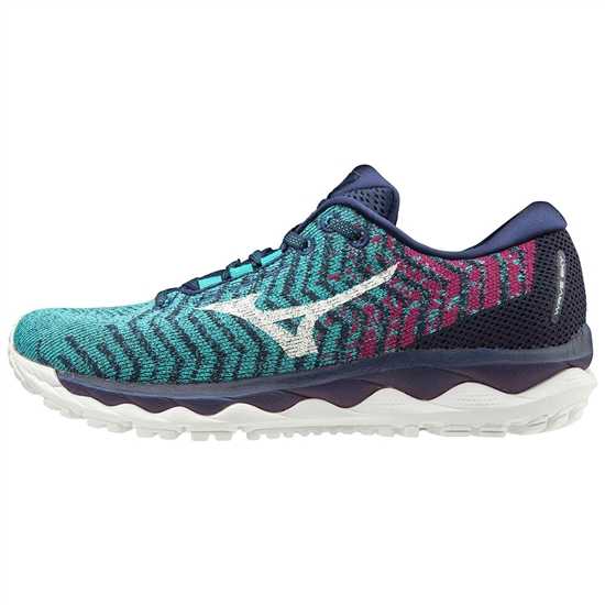 Bezecke Topanky Mizuno WAVE SKY WAVEKNIT 3 Damske Modre / Nachový | 7025389-RS