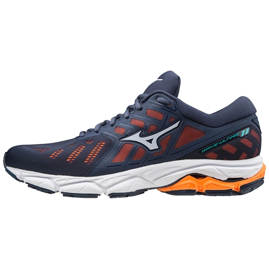 Bezecke Topanky Mizuno WAVE ULTIMA 11 Panske Indigo / Oranžové | 3189620-YM