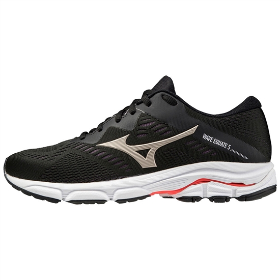 Bezecke Topanky Mizuno Wave Equate 5 Damske Čierne / Zlate / Červené | 6897045-WC