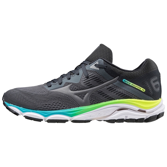 Bezecke Topanky Mizuno Wave Inspire 16 Damske Siva / Čierne / Modre | 2361857-PZ