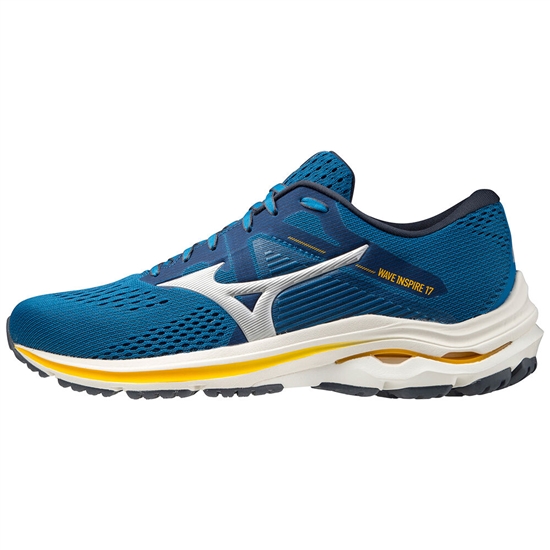 Bezecke Topanky Mizuno Wave Inspire 17 Panske Modre / Strieborne | 1856207-ZK