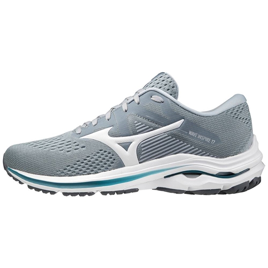 Bezecke Topanky Mizuno Wave Inspire 17 Panske Siva / Biele | 2579460-OR