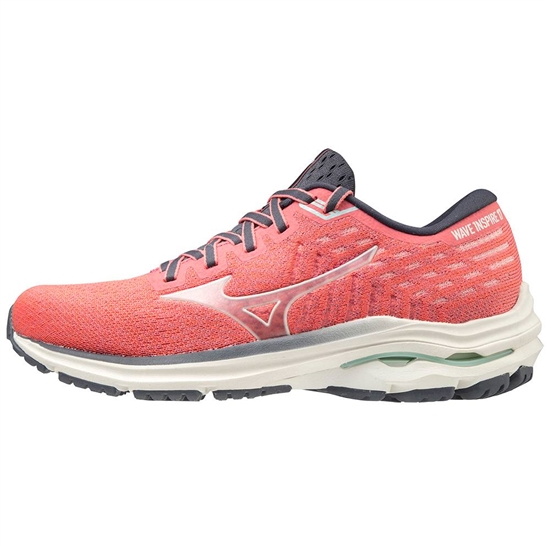 Bezecke Topanky Mizuno Wave Inspire 17 WAVEKNIT Damske Červené / Biele | 0492387-KH