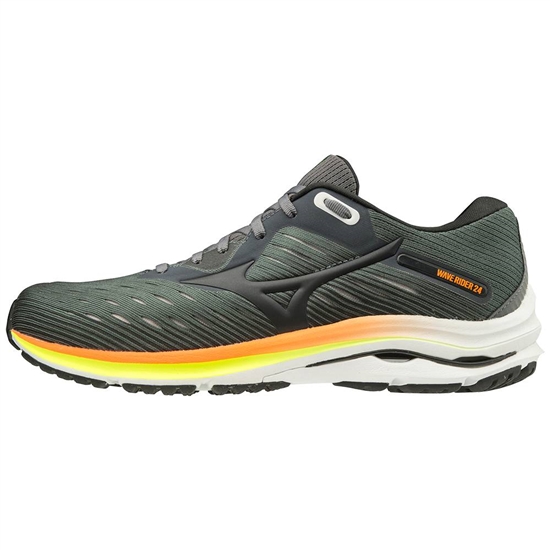 Bezecke Topanky Mizuno Wave Rider 24 2E Wide Panske Tmavo Zelene | 4289710-MR