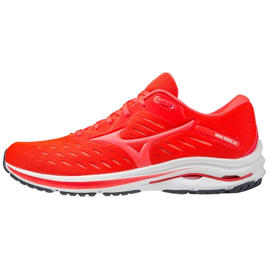 Bezecke Topanky Mizuno Wave Rider 24 Panske Červené / Koralove | 8097562-ZM