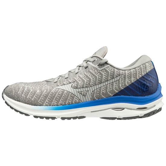 Bezecke Topanky Mizuno Wave Rider 24 WAVEKNIT Panske Siva / Biele | 4630517-SL