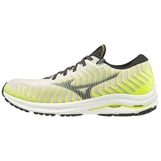 Bezecke Topanky Mizuno Wave Rider 24 WAVEKNIT Panske Biele / Žlté | 9607854-RH