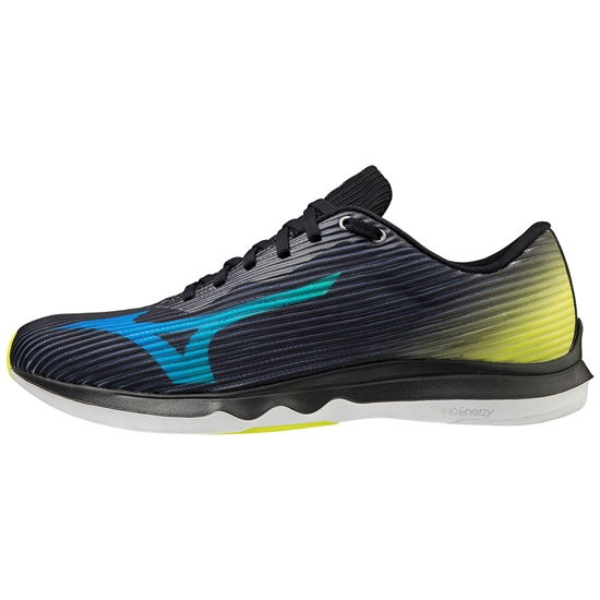 Bezecke Topanky Mizuno Wave Shadow 4 Panske Čierne / Modre / Žlté | 4156203-WM