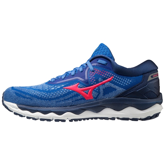 Bezecke Topanky Mizuno Wave Sky 4 Damske Modre / Ruzove | 8140395-YU