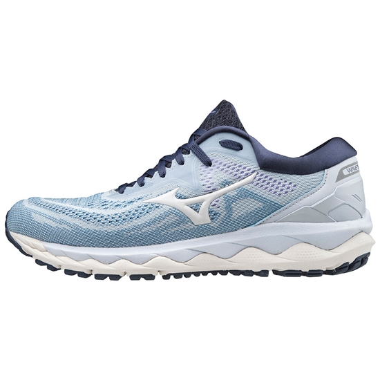 Bezecke Topanky Mizuno Wave Sky 4 Damske Biele / Indigo | 8501736-KL