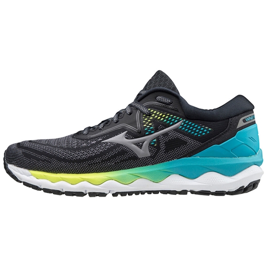 Bezecke Topanky Mizuno Wave Sky 4 Damske Čierne / Modre | 9714035-MU