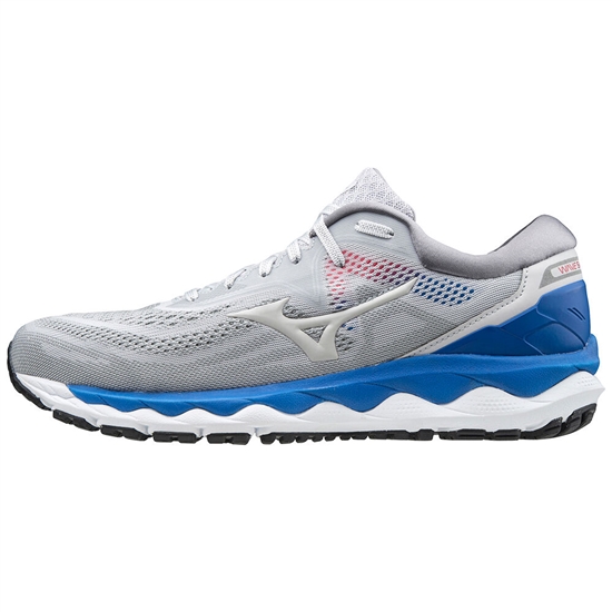 Bezecke Topanky Mizuno Wave Sky 4 Panske Siva / Modre | 4029837-XB