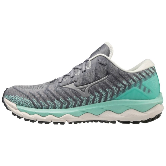 Bezecke Topanky Mizuno Wave Sky 4 WAVEKNIT Damske Siva / Tyrkysové | 4132608-MP