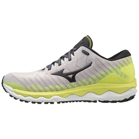 Bezecke Topanky Mizuno Wave Sky 4 WAVEKNIT Panske Biele / Žlté | 8961450-NB