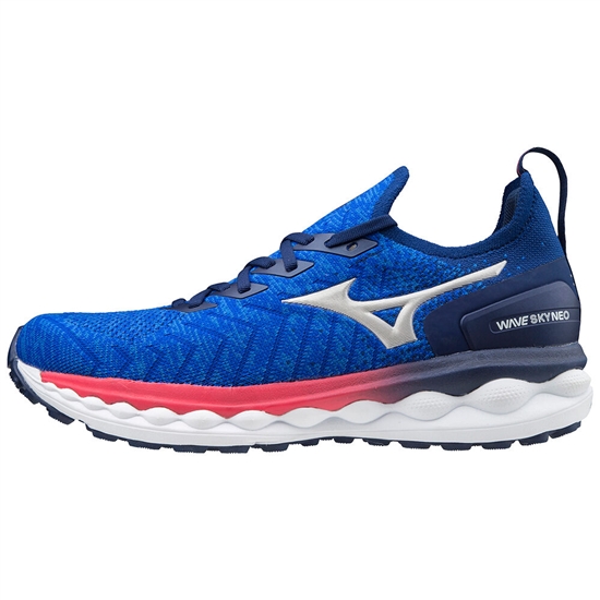 Bezecke Topanky Mizuno Wave Sky Neo Panske Modre / Strieborne / Ruzove | 0674185-PG