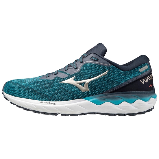 Bezecke Topanky Mizuno Wave Skyrise 2 Panske Tyrkysové / Platina | 9160732-CM