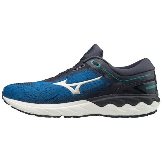 Bezecke Topanky Mizuno Wave Skyrise Panske Modre / Strieborne / Námornícka Modrá | 3170295-LT