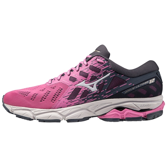 Bezecke Topanky Mizuno Wave Ultima 12 Damske Ruzove / Biele / Námornícka Modrá | 3241689-WH