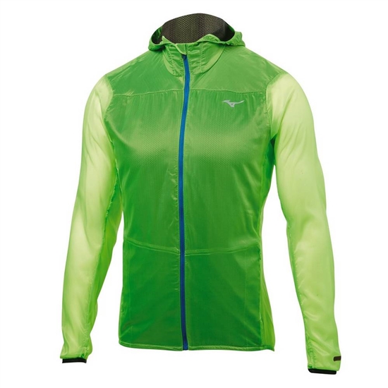 Bundy Mizuno Breath Thermo Hoody Panske Zelene | 2093657-MK