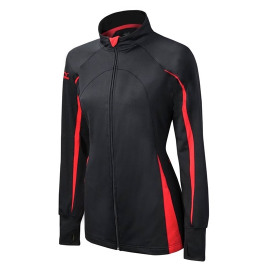 Bundy Mizuno Elite 9 Focus Full-Zip Damske Čierne / Červené | 8570234-LT