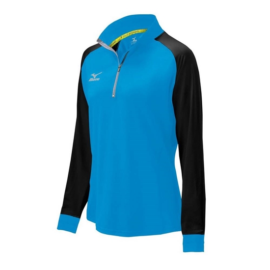 Bundy Mizuno Elite 9 Prime 1/2 Zip Damske Modre / Čierne | 6192375-KT