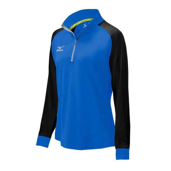 Bundy Mizuno Elite 9 Prime 1/2 Zip Damske Kráľovská Modrá / Čierne | 7856019-PD