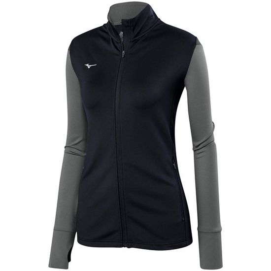 Bundy Mizuno Horizon Full Zip Volleyball Damske Čierne / Siva | 3574169-VR