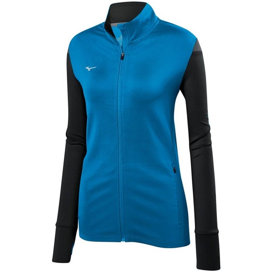 Bundy Mizuno Horizon Full Zip Volleyball Damske Modre / Čierne | 5102378-TH