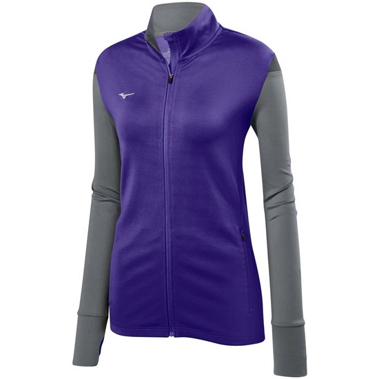 Bundy Mizuno Horizon Full Zip Volleyball Damske Nachový / Siva | 6105728-TC