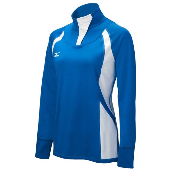 Bundy Mizuno Nine Collection: Drive Half-Zip Damske Kráľovská Modrá / Biele | 3817025-YP