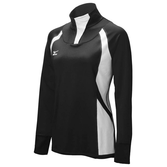 Bundy Mizuno Nine Collection: Drive Half-Zip Damske Čierne / Biele | 3875926-WZ