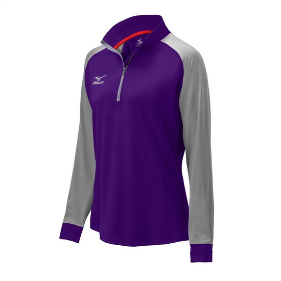 Bundy Mizuno Prime 1/2 Zip Volleyball Damske Nachový / Siva | 4705196-BC