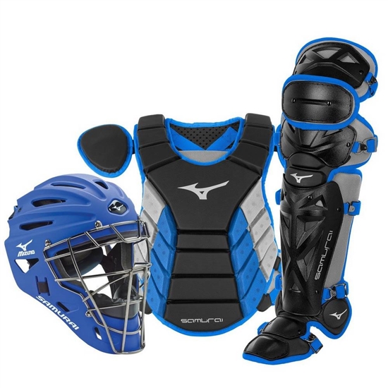 Catchers Gear Mizuno Samurai Adult 15" Baseball Boxed Set Panske Čierne / Kráľovská Modrá | 3794865