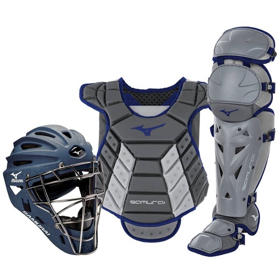 Catchers Gear Mizuno Samurai Boxed Set 14-15" Damske Siva / Námornícka Modrá | 0265418-VE