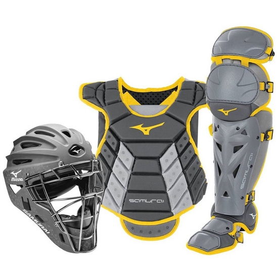 Catchers Gear Mizuno Samurai Boxed Set 14-15" Damske Siva / Žlté | 1237860-BY