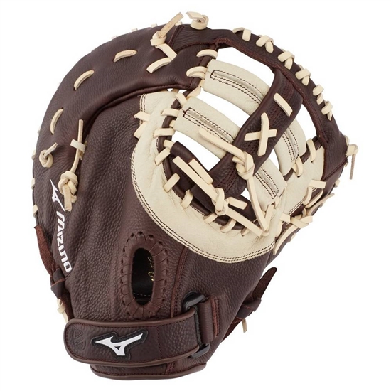 Catchers Mitt Mizuno Franchise Series Baseball First Base Catchers Mitt 12.5" Damske Káva / Striebor