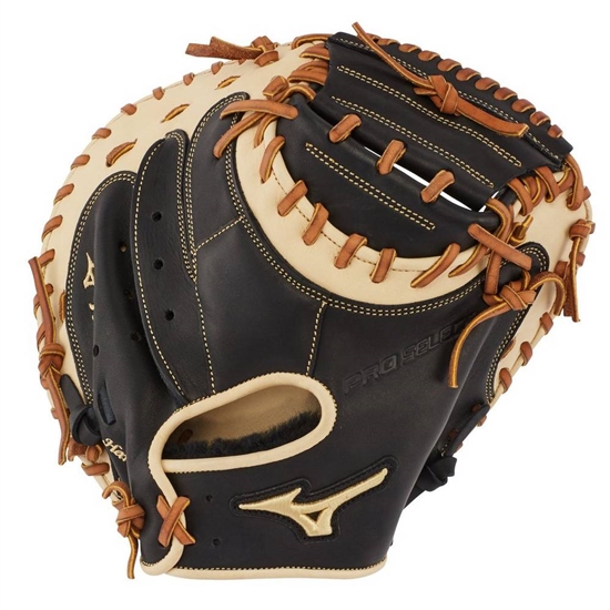 Catchers Mitt Mizuno Pro Select Baseball 33.5" Damske Čierne | 1865932-DI