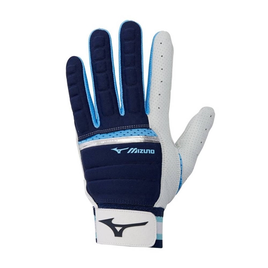 Gloves Mizuno B-130 Adult Baseball Batting Panske Námornícka Modrá / Svetlo Modre | 1940875-SC