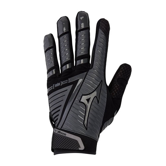 Gloves Mizuno B-130 Adult Baseball Batting Panske Čierne / Siva | 6138945-TZ