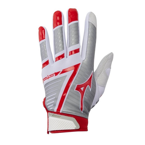 Gloves Mizuno F-257 Softball Batting Damske Biele / Červené | 3524081-XH