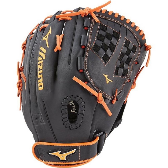 Gloves Mizuno MVP Prime SE Fastpitch Softball Glove 12.5" Damske Čierne / Oranžové | 4279836-UV