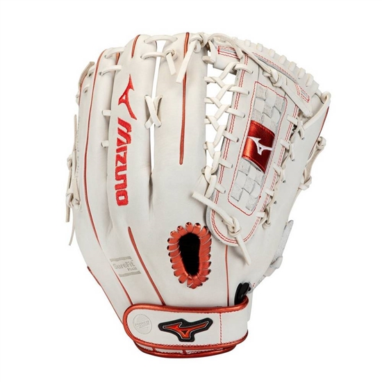 Gloves Mizuno MVP Prime SE Fastpitch Softball Glove 13" Damske Biele / Červené | 9148367-BF