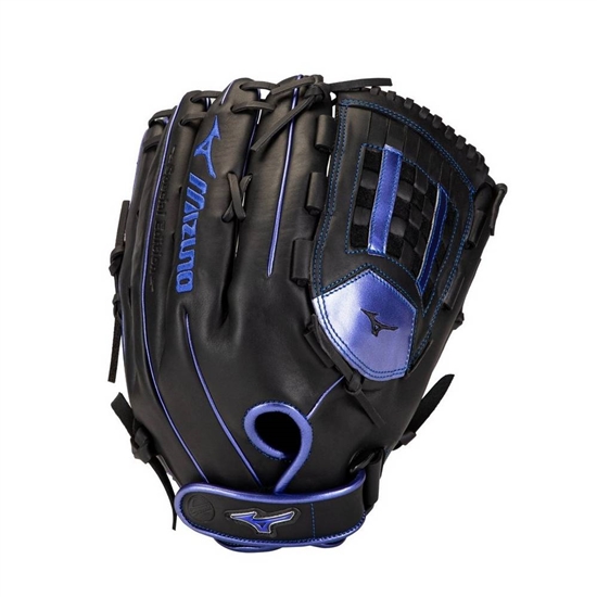 Gloves Mizuno MVP Prime SE Slowpitch Softball Glove 14" Panske Čierne / Kráľovská Modrá | 8175239-P