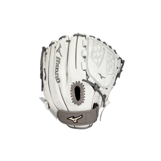 Gloves Mizuno Prime Elite Pitcher Fastpitch Softball 12" Damske Biele / Siva | 3025198-UR